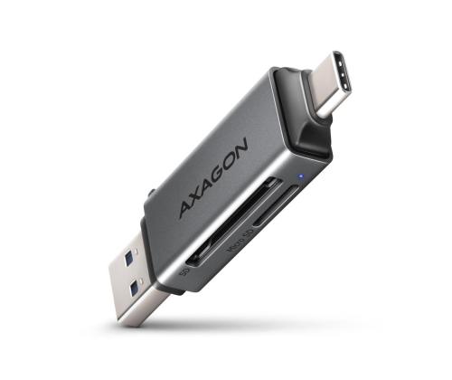 KORTINLUKIJA USB-C+USB3.2 2SLOT/SD/MICROSD CRE-DAC AXAGON