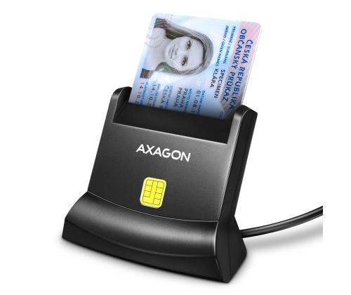 KORTINLUKIJATELINE SMARTCARD/ID/USB2.0 1.3M CRE-SM4N AXAGON