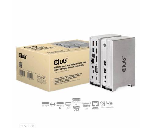 NB ACC TELAKOINTIASEMA/USB-C 120W CSV-1568 CLUB3D