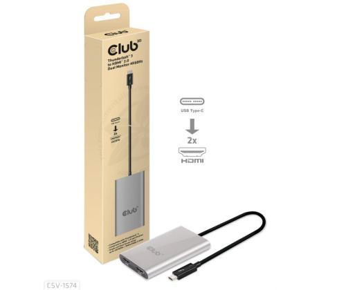 I/O-SOVITIN THUNDERBOLT / HDMI/DUAL CSV-1574 CLUB3D