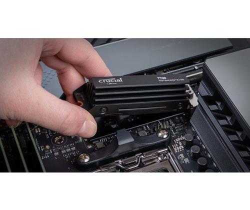 SSD CRUCIAL T700 1TB M.2 PCIE NVMe TLC Kirjoitusnopeus 9500 Mt/s Lukunopeus 11700 Mt/s...