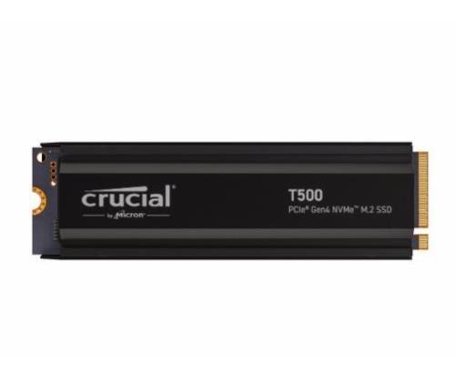 SSD CRUCIAL T500 4TB M.2 PCIe Gen4 NVMe 3D NAND Kirjoitusnopeus 6900 Mt/s Lukunopeus 7000...