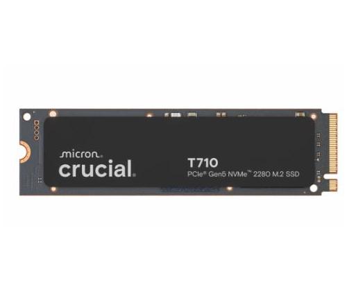 SSD CRUCIAL T710 4TB M.2 PCIe Gen5 NVMe Kirjoitusnopeus 13800 Mt/s Lukunopeus 14500 Mt/s...