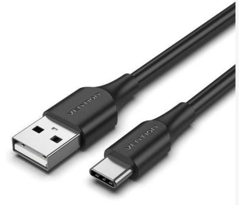 KAAPELI USB-C JA USB2.0/0.5M MUSTA CTHBD VENTION