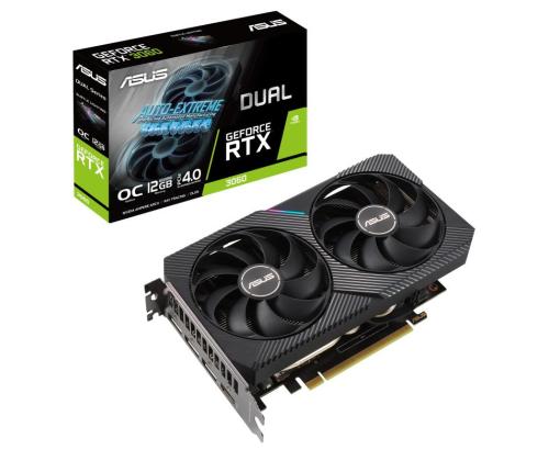 Näytönohjain ASUS NVIDIA GeForce RTX 3060 12 GB 192 bit PCIE 4.0 16x GDDR6 GPU 1837 MHz 1xHDMI...