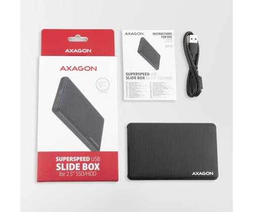 Kiintolevyn ACC-kotelo 2.5&amp;quot;/USB3.2 EE25-SL AXAGON