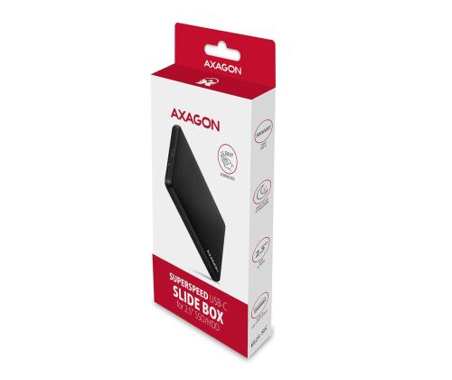 Kiintolevyn ACC-kotelo 2.5&amp;quot;/USB-C EE25-SLC AXAGON