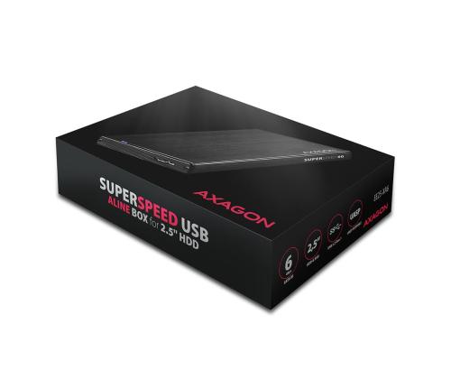 Kiintolevyn ACC-kotelo 2.5&amp;quot;/USB3.2 EE25-XA6 AXAGON