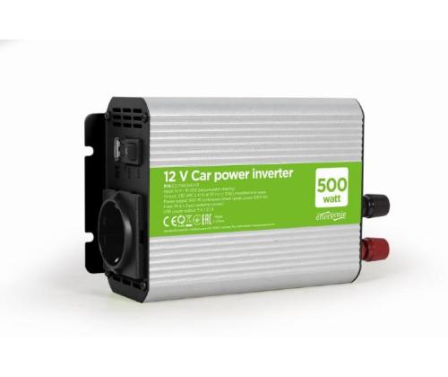 POWER INVERTTERI AUTO 12V 500W/EG-PWC500-01 GEMBIRD