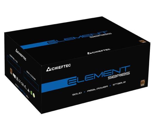 Virtalähde CHIEFTEC 600 Watts Efficiency 80 PLUS BRONZE PFC Active ELP-600S