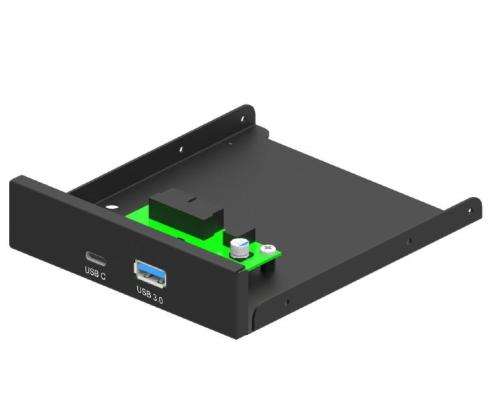 PC-tarvike GEMBIRD 1xUSB 2.0 1xUSB-C FDI3-U3C-01