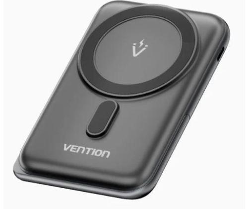 POWER BANK WRL 10000MAH 20W/MAGNEETTINEN MUSTA FHNB0 VENTION