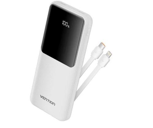 POWER BANK USB 10000MAH 22.5W/WHITE FHOW0 VENTION