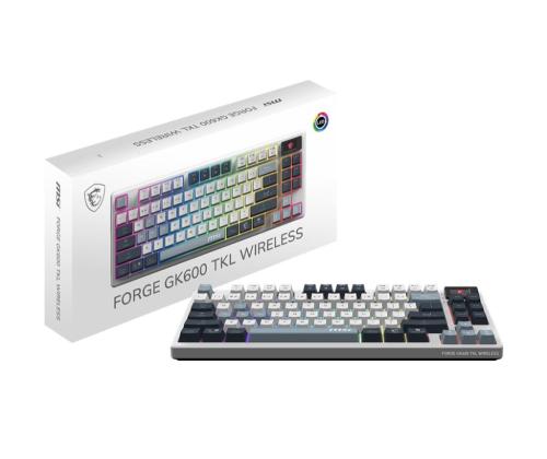 NÄPPÄIMISTÖ GAMING MUSTA US/FORGE GK600 TKL MSI
