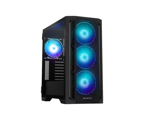 Kotelo CHIEFTEC APEX LUMO Tower ATX EATX MicroATX MiniITX Väri Musta GA-01B-L-OP