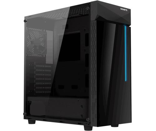 Kotelo GIGABYTE C200 GLASS MidiTower Ei sisälly ATX MicroATX MiniITX Väri Musta GB-C200G