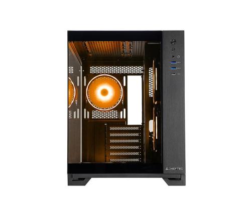 Kotelo CHIEFTEC VISIO GM-30B-TG-OP MidiTower Case tuotteen ominaisuudet Läpinäkyvä paneeli Ei sisälly...