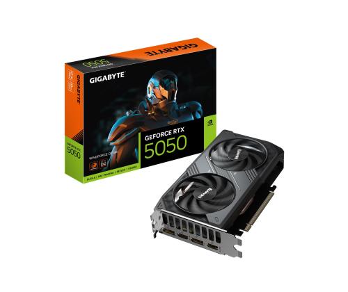 Näytönohjain GIGABYTE NVIDIA GeForce RTX 5050 8 GB GDDR6 128 bit PCIE 5.0 16x GPU 2587 MHz Dual...