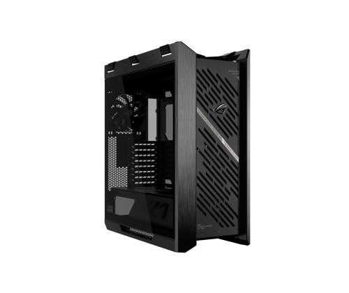 Kotelo ASUS ROG Strix Helios II MidiTower Case tuotteen ominaisuudet Läpinäkyvä paneeli Väri Musta...