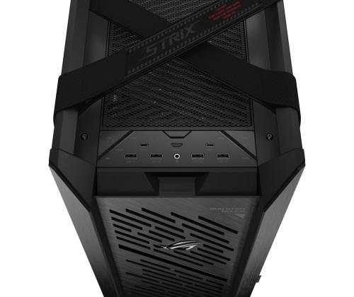 Kotelo ASUS ROG Strix Helios II MidiTower Case tuotteen ominaisuudet Läpinäkyvä paneeli Väri Musta...