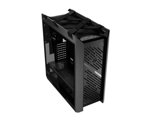 Kotelo ASUS ROG Strix Helios II MidiTower Case tuotteen ominaisuudet Läpinäkyvä paneeli Väri Musta...