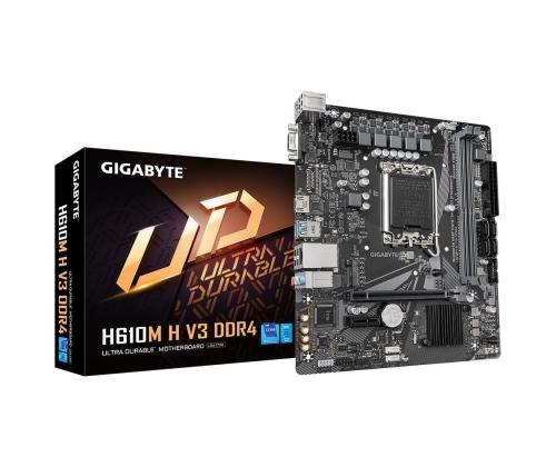 Emolevy GIGABYTE Intel H610 LGA1700 Micro-ATX Muisti DDR4 Muistipaikat 2 1xPCI-Express 3.0 1x...