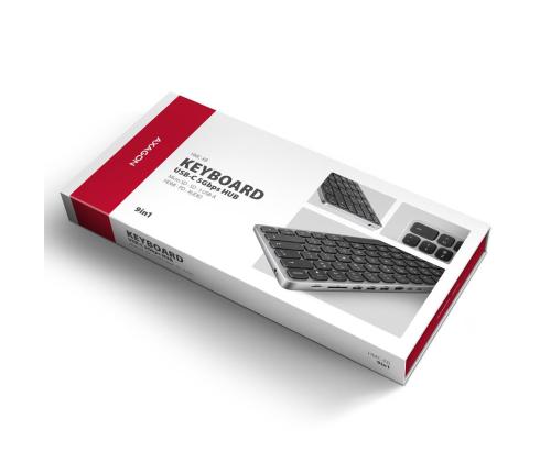 NÄPPÄIMISTÖ + I/O-KESKITIN 9IN1/0.6M HMC-KB-US AXAGO