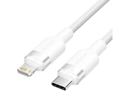 KAAPELI USB-C SALAMAAN/2M VALKOINEN LALWH VENTION