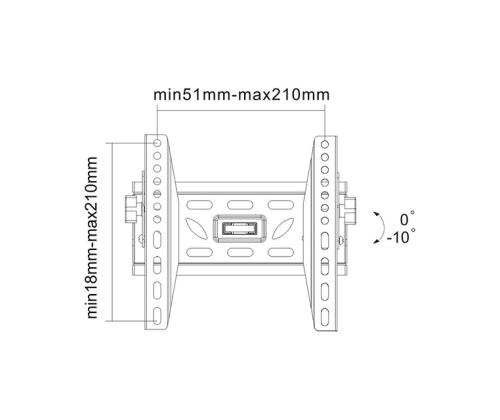 TV-SARJA ACC WALL MOUNT BLACK/24-40&amp;quot; LED-W220 NEOMOUNTS