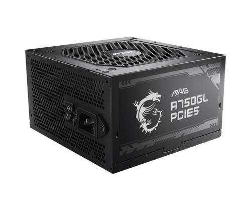 Virtalähde MSI 750 Watts Efficiency 80 PLUS GOLD PFC Active MAGA750GLPCIE5