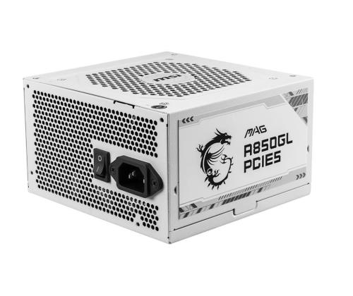 Virtalähde MSI 850 wattia Tehokkuus 80 PLUS GOLD PFC Active MAGA850GLPCIE5WHITE