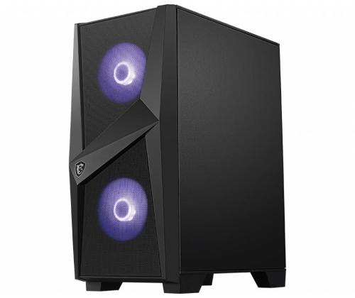 Kotelo MSI MAG FORGE 100M MidiTower Ei sisälly ATX MicroATX MiniITX Väri Musta MAGFORGE100M MAGFORGE100M