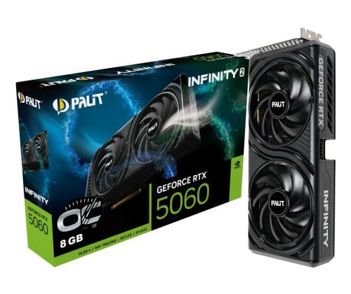 Näytönohjain PALIT NVIDIA GeForce RTX 5060 2280 MHz 8 GB GDDR7 128 bit PCI Express 5.0 Active...