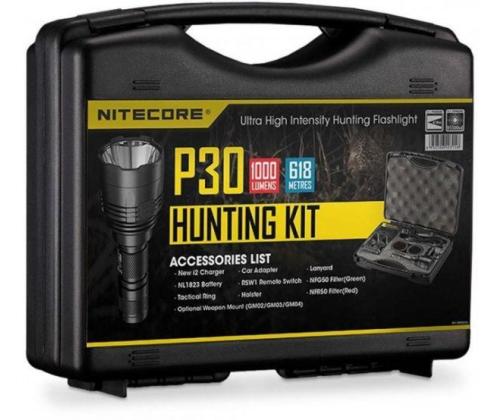 TASKULAMPPU METSÄSTYS 1000 LUMENIA / UUSI P30METSÄSTYSPAKKAUS NITECORE