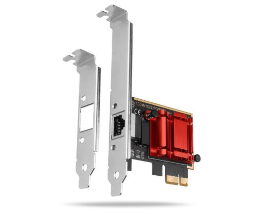 VERKKOKORTTI PCIE 2.5GBE 1PORT/SP&amp;amp;LP PCEE-G25 AXAGON