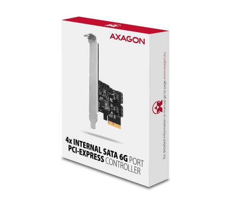 SSD ACC I/O CONTROLLER PCIE/SATA 6G PCES-SA4X4 AXAGON