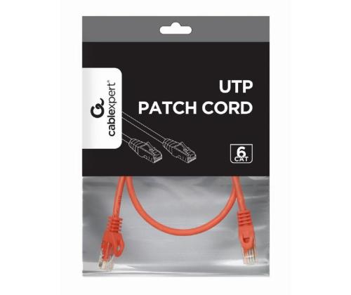 PATCH-KAAPELI CAT6 UTP 0.5M/PUNAINEN PP6U-0.5M/R GEMBIRD