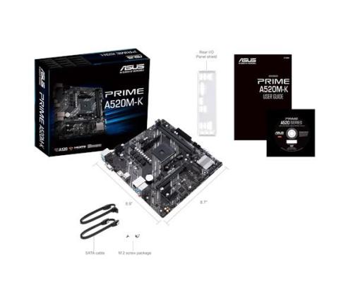 Emolevy ASUS AMD A520 SAM4 MicroATX 2xPCI-Express 3.0 1x 1xPCI-Express 3.0 16x 1xM.2 Muisti...