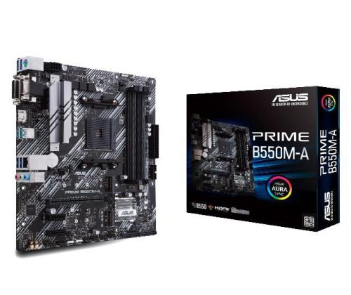 Emolevy ASUS AMD B550 SAM4 MicroATX Muisti DDR4 Muistipaikat 4 2xPCI-Express 3.0 1x 1xPCI...