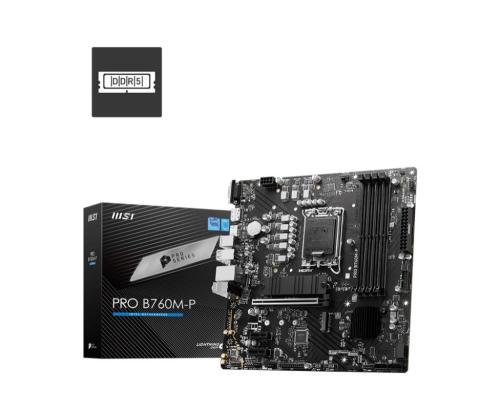 Emolevy MSI Intel B760 Express LGA1700 Micro-ATX Muisti DDR5 Muistipaikat 4 2xPCI-Express 1x...
