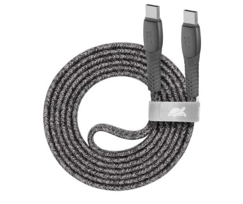 KAAPELI USB-C:hen USB-C 2.1M/GREY PS6105 GR21 RIVACASE