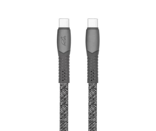 KAAPELI USB-C:hen USB-C 2.1M/GREY PS6105 GR21 RIVACASE