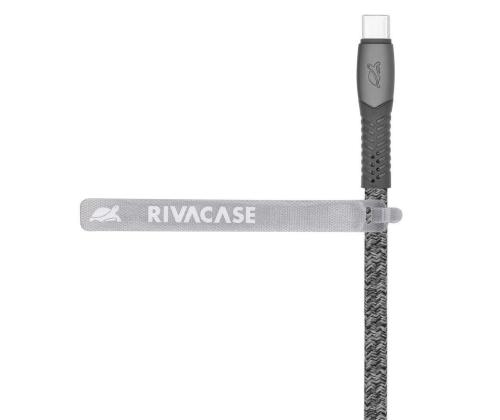 KAAPELI USB-C:hen USB-C 2.1M/GREY PS6105 GR21 RIVACASE