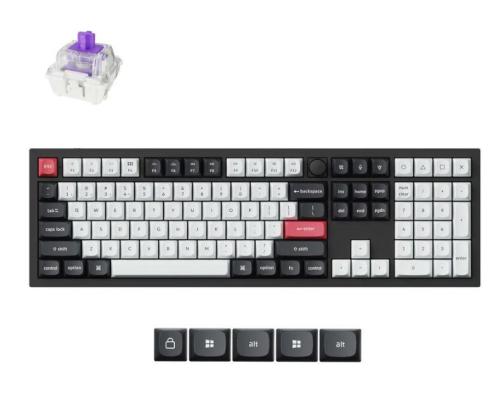 NÄPPÄIMISTÖ WRL Q6 HE RGB/CARBON MUSTA Q6H-M1 KEYCHRO