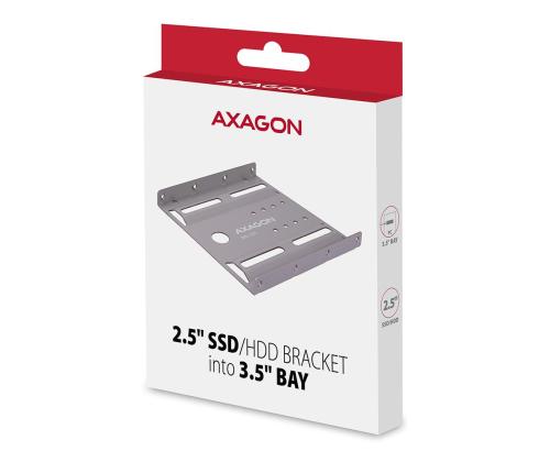 SSD ACC BRACKET 2.5" TO 3.5"/GREY RHD-125S AXAGON