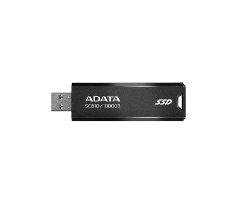 Ulkoinen SSD ADATA SC610 1TB USB 3.2 Kirjoitusnopeus 500 Mt/s Lukunopeus 550 Mt/s SC610...