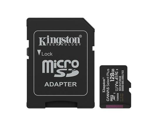 MUISTI MICRO SDXC 128GB UHS-I/W/ADAPTERI SDCS3/128GB KINGSTON