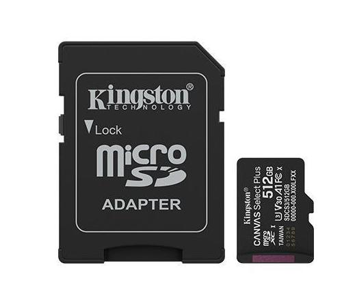 MUISTI MICRO SDXC 512GB UHS-I/W/ADAPTERI SDCS3/512GB KINGSTON