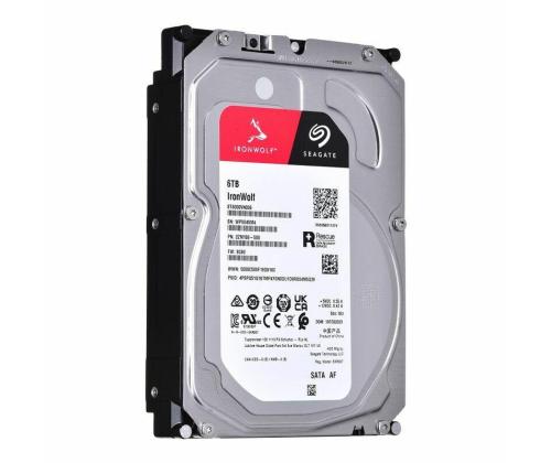Kiintolevy SEAGATE IronWolf 6TB SATA 256 MB 5400 rpm Levyt/pää 4/8 3,5"; ST6000VN006