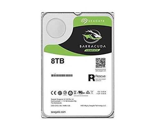 Kiintolevy SEAGATE Barracuda 8TB SATA 3.0 256 MB 5400 rpm Levyt/pää 4/8 3,5" ST8000DM004